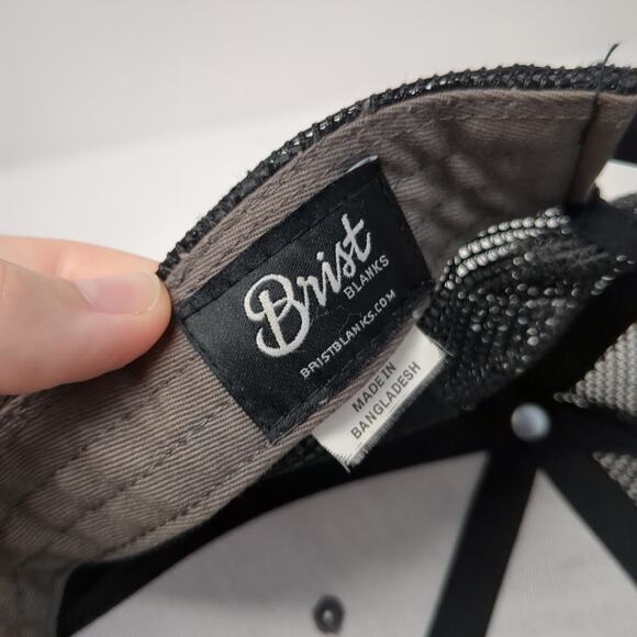 Wander Brewing Snapback Trucker Hat Gray OS Adjustable Mesh Back Brist Blanks - Picture 9 of 10